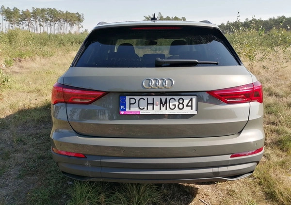 Audi Q3 cena 136900 przebieg: 18760, rok produkcji 2021 z Pasłęk małe 191